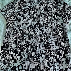 Brand New with TagsNautical Abstract Black and White Womens button down Shirt